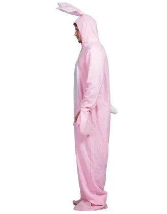 Adult Funny pink rabbit jumpsuit