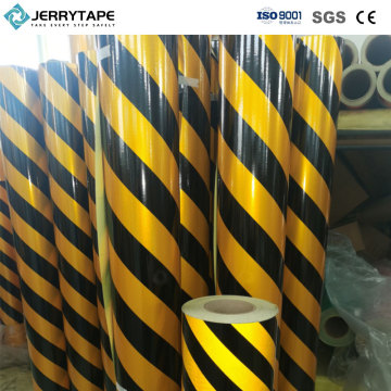 Yellow and Black Twill Reflective Film