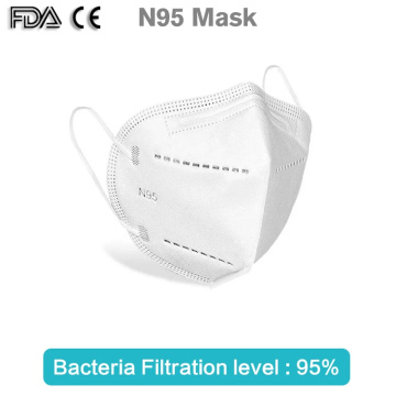 Máscara plegable KN95 / N95 desechable certificada por la FDA ISO