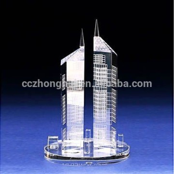 Hot new products innotative crystal building model for 2016