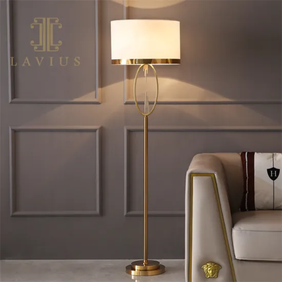 E27 fabric lampshade living room floor lamp