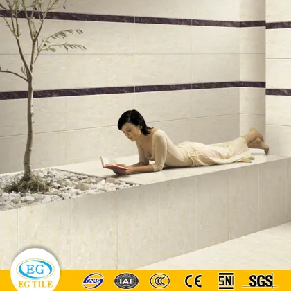 Fashion beige travertino navona marble ceramica polished porcelain tile