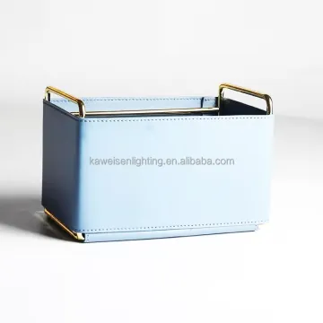 Multi-Functional Iron Leather Storage Box: A Stylish Solution for Home, Hotel, and Office Organization