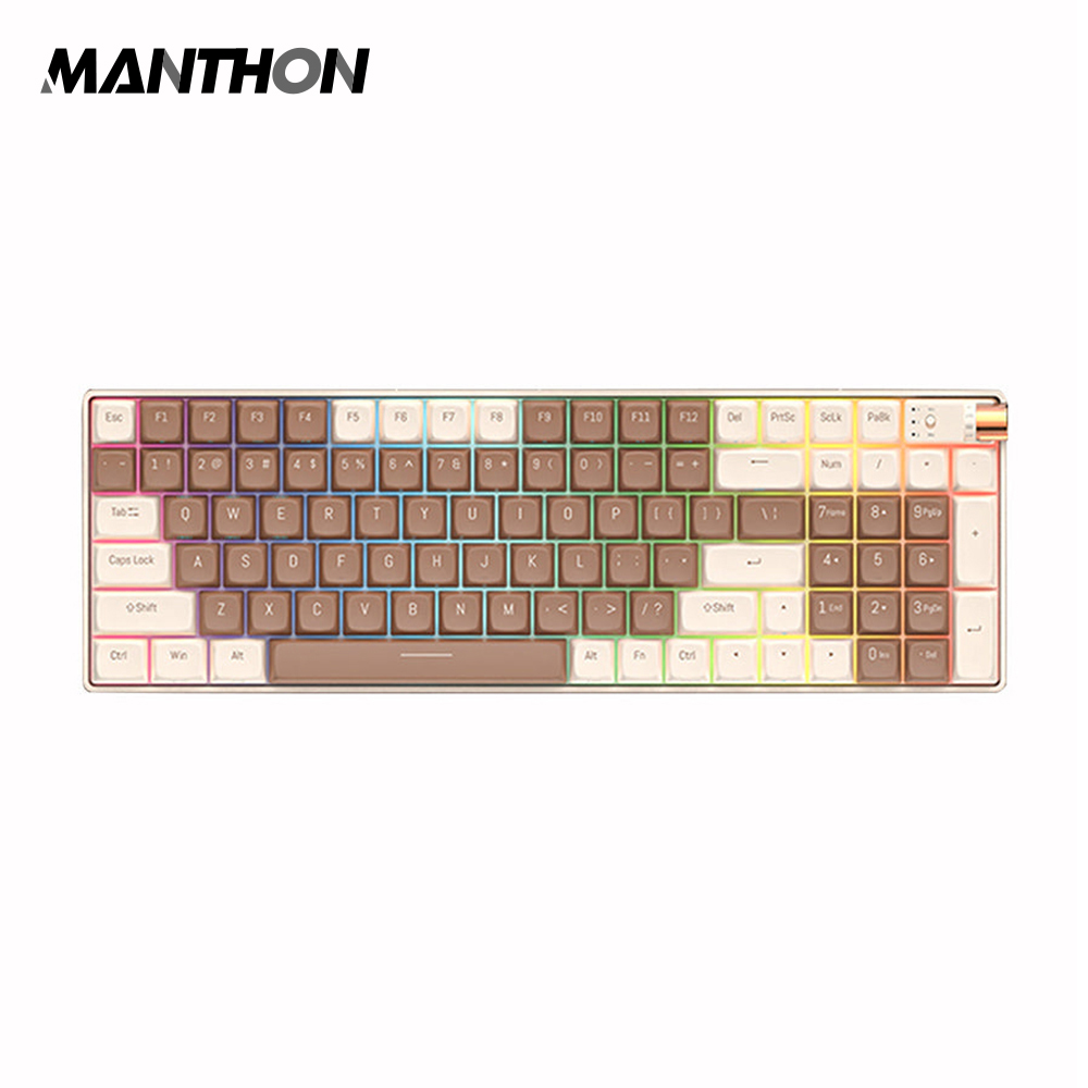 Royalaxe R100 Royalaxe R100 Rgb Hotswappable Gaming Keyboard - 2.4ghz Wired/wireless ...