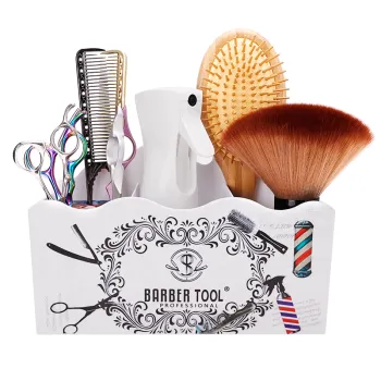 Hair Salon Tool Storage Box: Brush, Comb, Scissor Holder