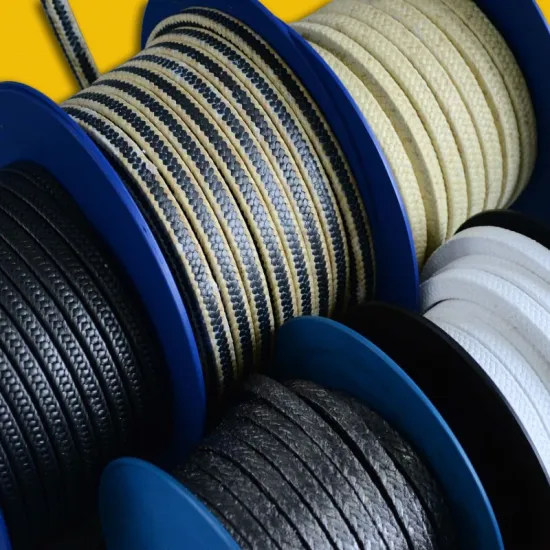NP114 Graphite PTFE Packing With Aramid Corner