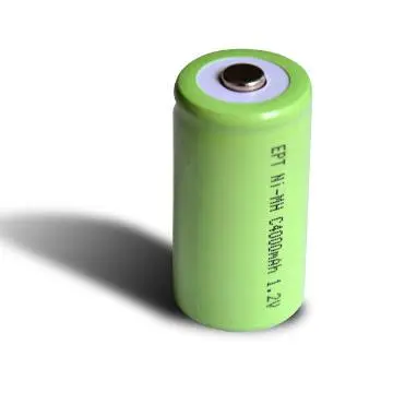 D Size 10000 mAh Flat Top rechargeable NiMH battery