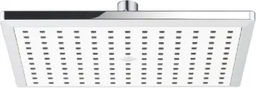 ABS Material Square Rain Shower Head Combo Plated