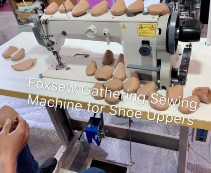 Gathering Sewing Machine for Shoe Uppers