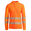 High Visibility Long Sleeve Work Polo Shirts