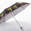 Mini guarda-chuva manual dobrável feminino compacto