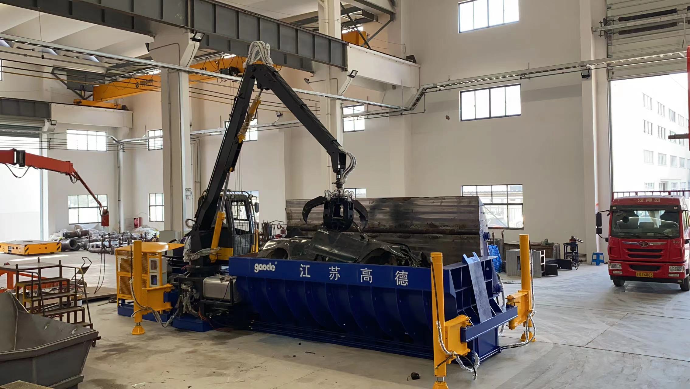 Automatically Portable Mobile Car Baler Pressing Machine