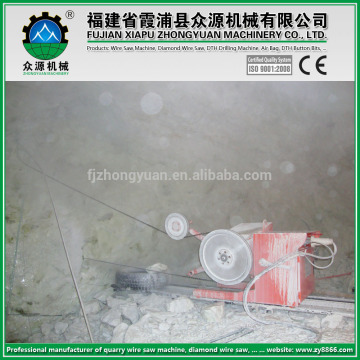 small power wire saw machine for block squaring