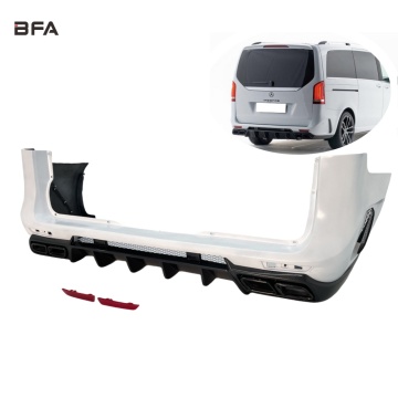 Mercedes V-Class V260 V250 Carbon Fiber Rear Bumper and Spoiler Kit