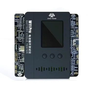 OSS W11Pro+ Dual Path Battery Cycle Tester for iPhone 8-XS-XR-11-12-13-14 Pro Series