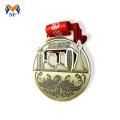 Custom gold metal hockey medals