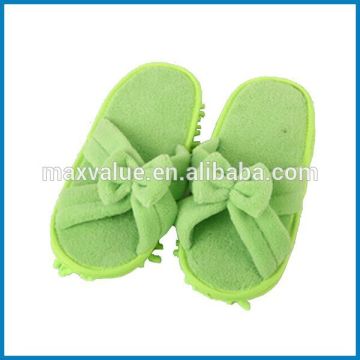 bowknot type microfiber ladies slipper