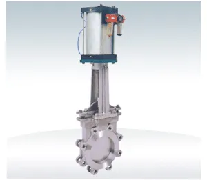 Pneumatic clamp type knife gate valve PZ643