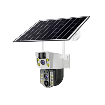 Verto V380 Dual Lens 4MP Solar Battery Powered PTZ CCTV WIFI IP Camera