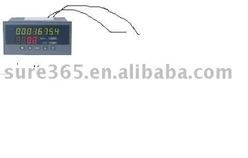 Flow totalizer with LCD displayy