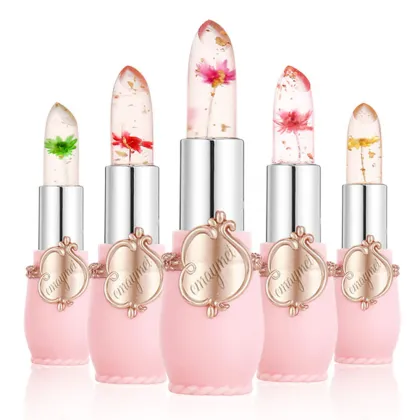 OEM Jelly Lipstick: Temperature-Sensitive Moisturizing Lipstick with Flower Design