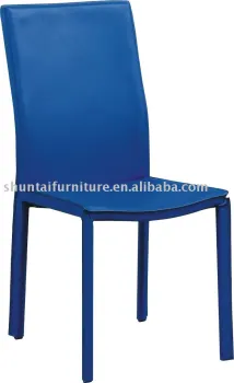 steel tube dining chair/hard PVC dining room chair/hotel chair