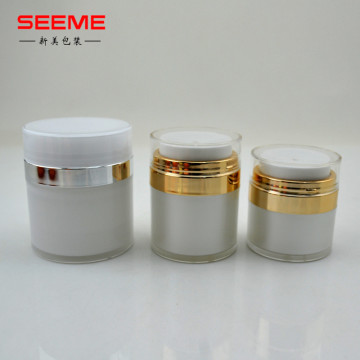 High Quality Luxury Acrylic Cream Jars - Airless Plastic Double Wall Jars for Cosmetics