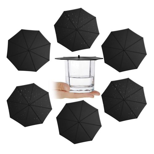 Lebensmittelqualität Anti-Staub-Regenschirm-Silikon-Becher-Deckel