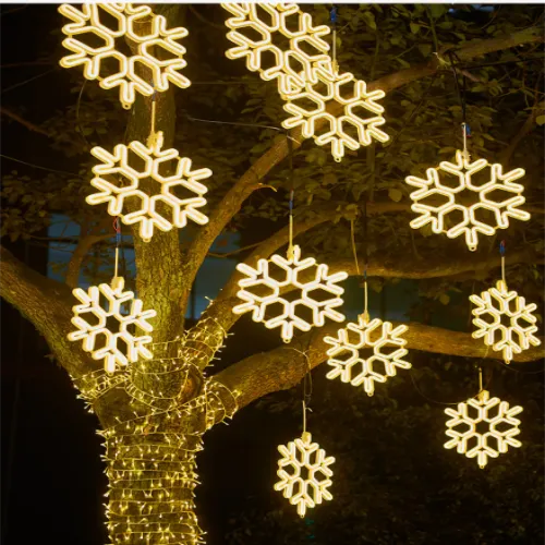 Outdoor Snowflake Landscape Lights