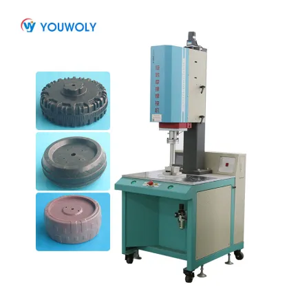 Computerized Rotary Spin Welder for Round Shape Filter Products - Ultrasonic Welding Machine