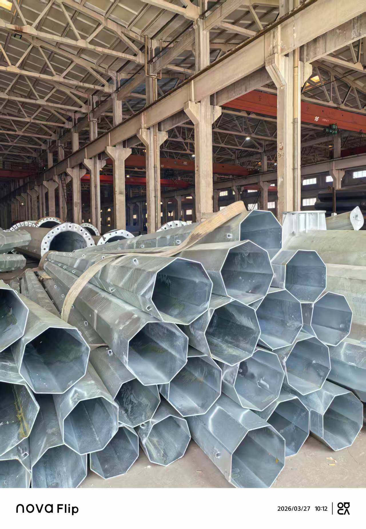 ລະບົບສາຍສົ່ງ Polygonal Connical Steel Pole