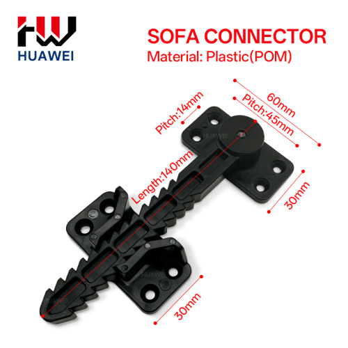 Hardware de intertravamento de sofá secional ajustável