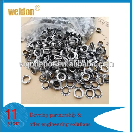 WELDON High quality brass eyelet & washer in 10MM