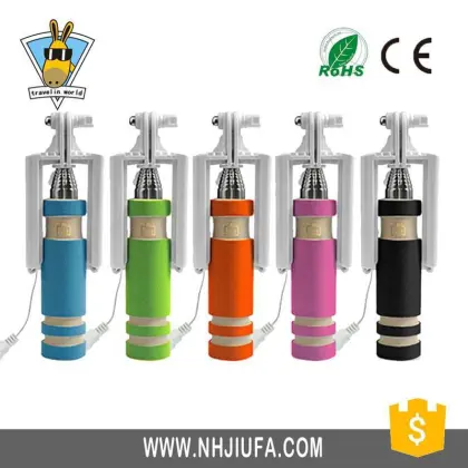Wholesale price foldable selfie stick wired selfie-stick selfie stick