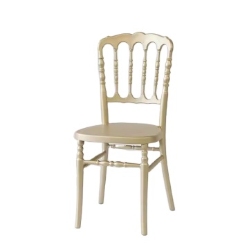 Wholesale Classic Gold Plastic Resin Napoleon Chairs for Hotel Wedding Banquet Events