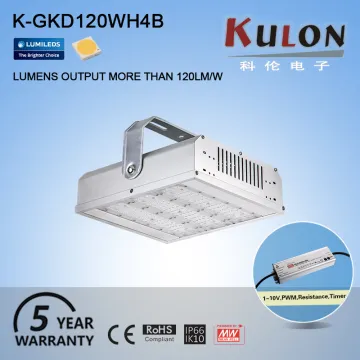 Warehouse dimmable Ul ip66 industrial 120w led high bay lights