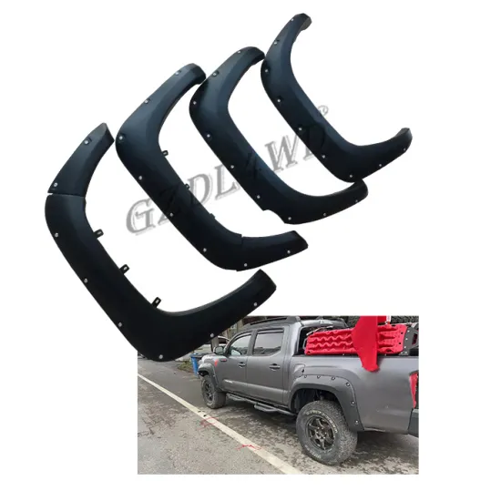 ABS Modified Wheel Eyebrow Matte Black Fender Flares for Tacoma 2016-2019