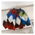 Suéter de diamante de otoño suéter para niños