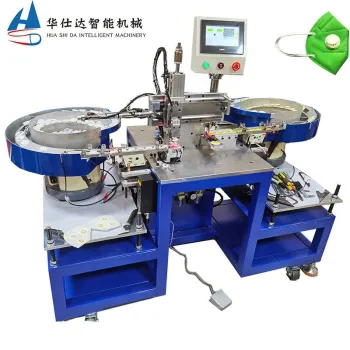 Automatic Breathing Valve Installation Machine for Face Mask Production with Vibration Feeding