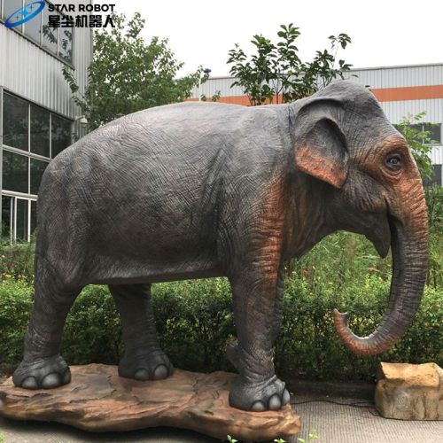 Model gajah animatronik ukuran 2.2m untuk dijual