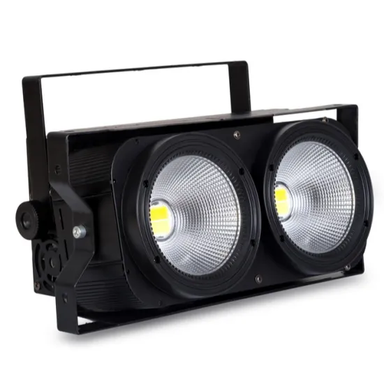 Warm & Cool White COB DMX Stage Blinder 2 Eye 2x100W LED Audience Light