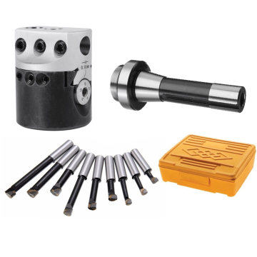 Boring Head R8 12mm Set with Shank Options for Milling Machines