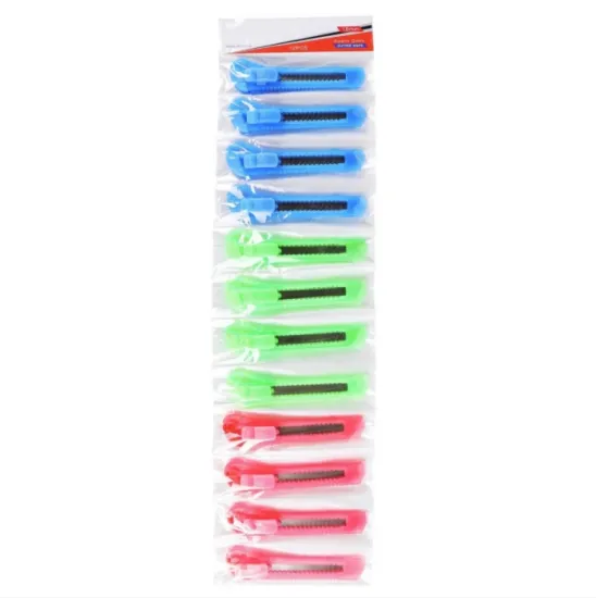 12PCS Utility Knife Paper Cutter - Wear-resistant 9MM Blade Tool