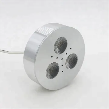 ETL Certified 12Vdc 3W Aluminum Dimmable LED Under Cabinet Puck Lights
