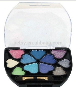 heart-shape eyeshadow palette/wholesale shimmer eyeshadow