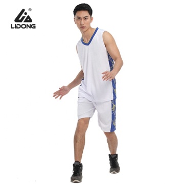 Wholesale Blank Fashionable Plain Basketball Uniform