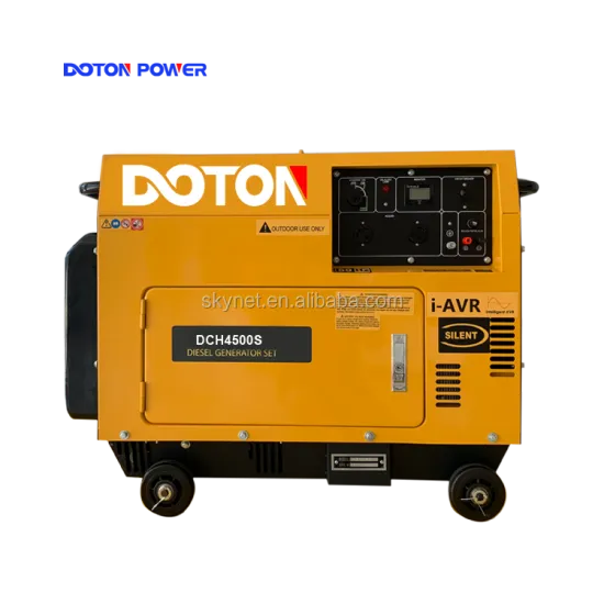 5KW DC 12V Electric Start 5KVA Silent Diesel Generator For Home