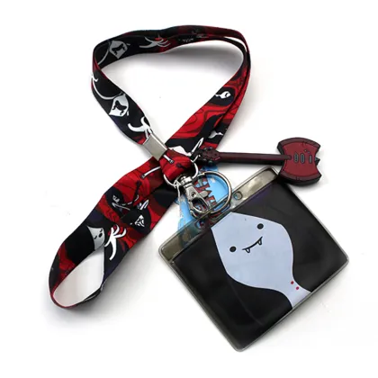 Custom PVC Card Holder Lanyard with Guitar Tag