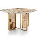 Mesa de cozinha de restaurante mesa de jantar de textura de mármore