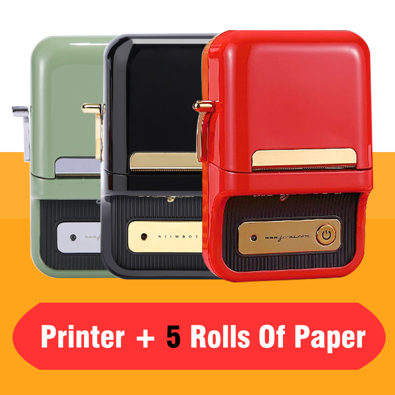 Niimbot Thermal Label Sticker Printer B21 Mini Portable Barcode Qr Code Price Tag Printing